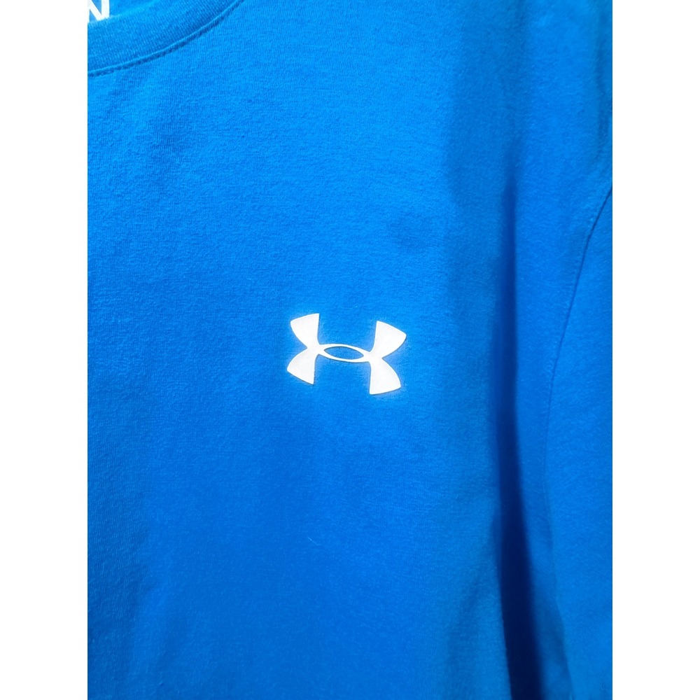 Under Armour Mens Charged Cotton Short Sleeve T-Shirt Royal Blue Athletic XL‎